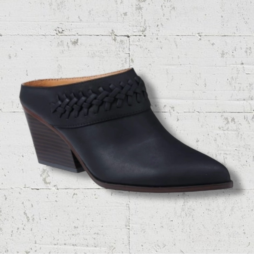 Indigo Rd. by Clarks Kendrie-Q Vegan Leather Braided Ankle Bootie Mules